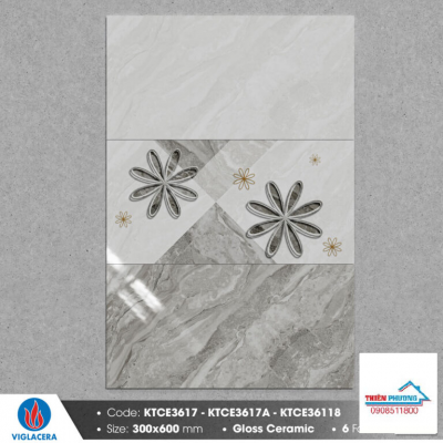 Gạch 30x60 men bóng KTCE3618-KTCE3618A-KTCE3617