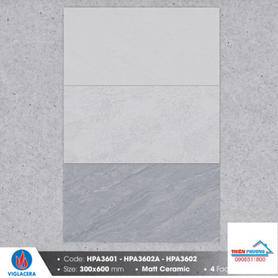 Gạch Porcelain 30x60 HPA3601 – HPA3602A – HPA3602