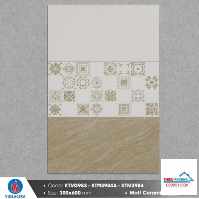 Gạch 30x60 men mờ KTM3984-KTM3984A-KTM3983