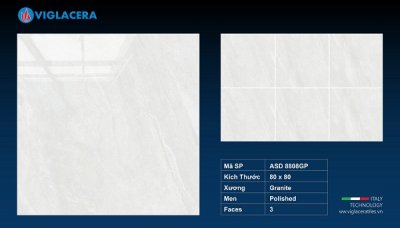 GẠCH GRANITE (80X80) VIGLACERA ASD 8808GP