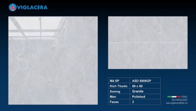 GẠCH GRANITE (80X80) VIGLACERA ASD 8806GP